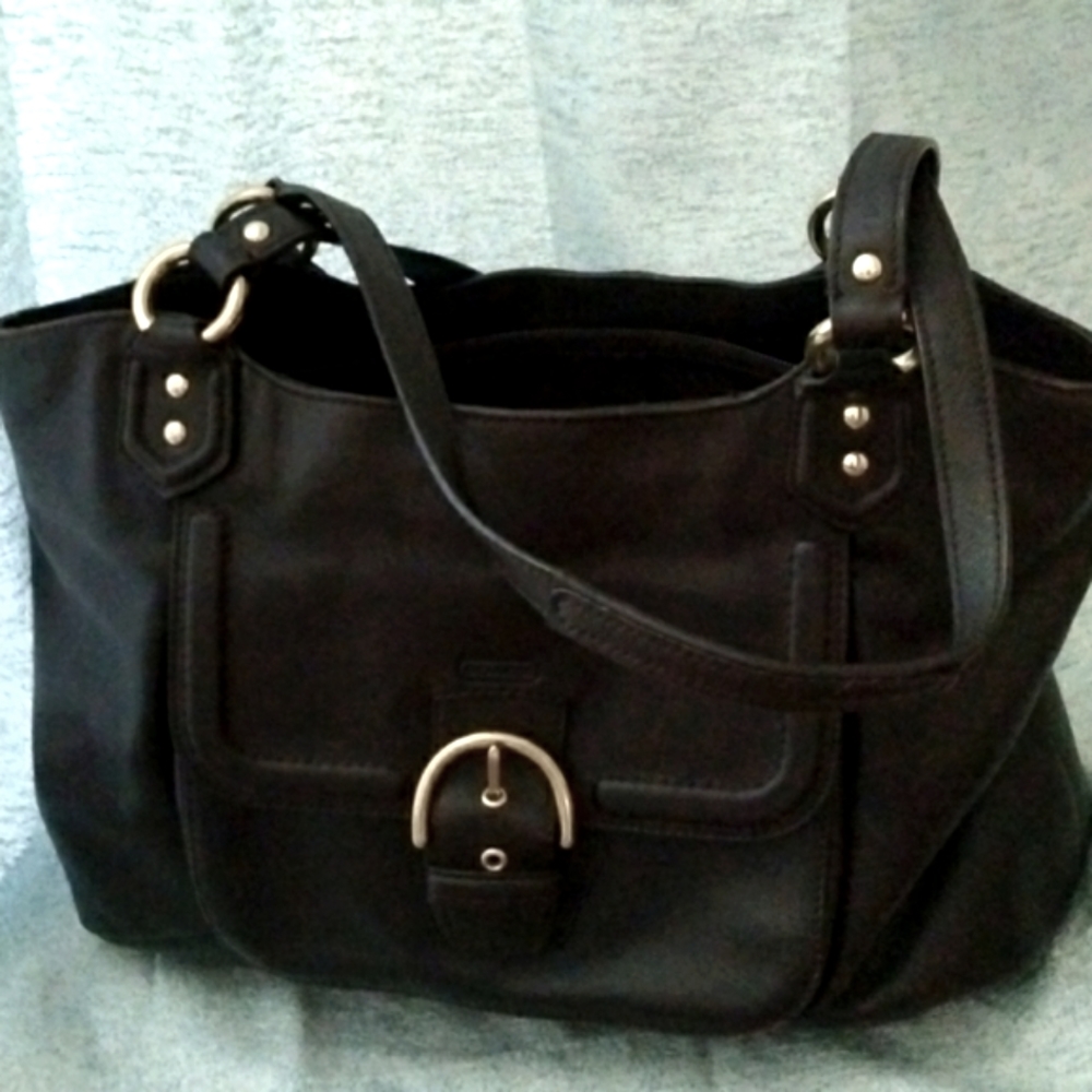 Coach leather tote